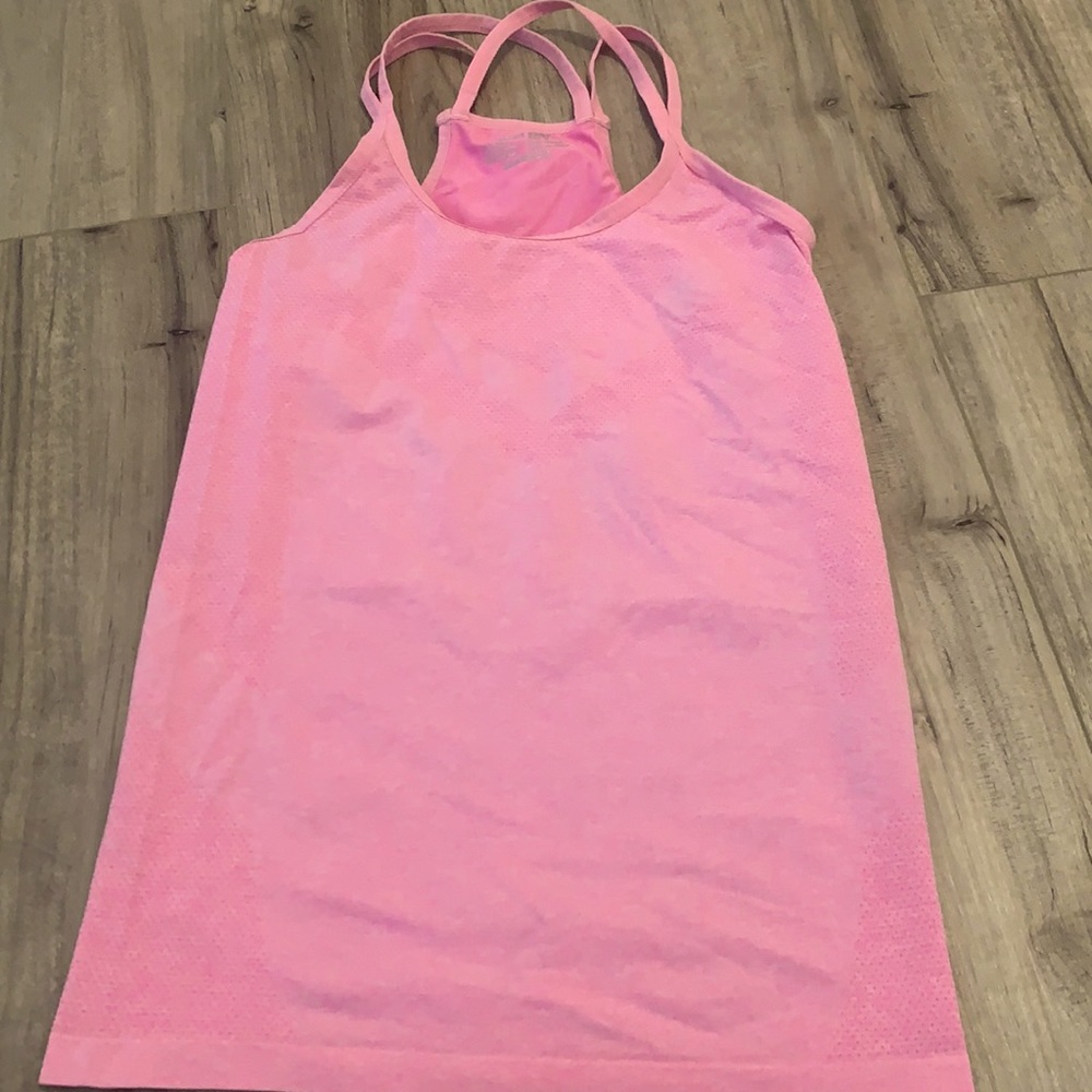 pink performance tank
